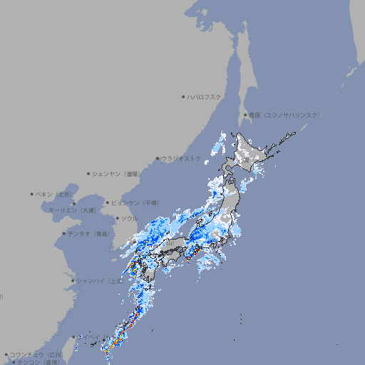 雨雲レーダー