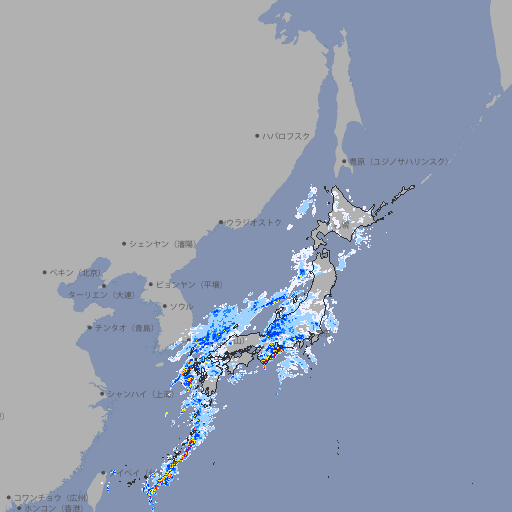 雨雲レーダー