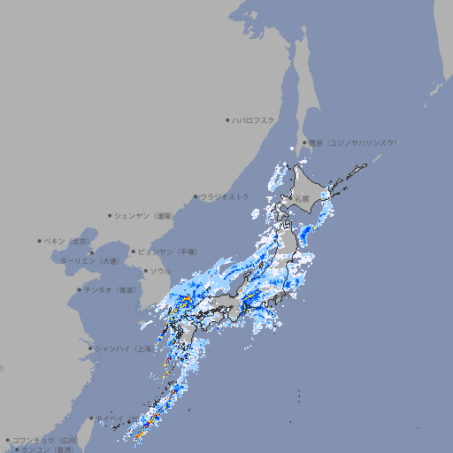 雨雲レーダー