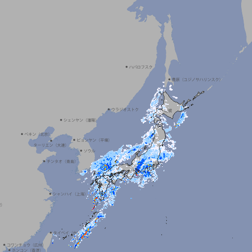 雨雲レーダー