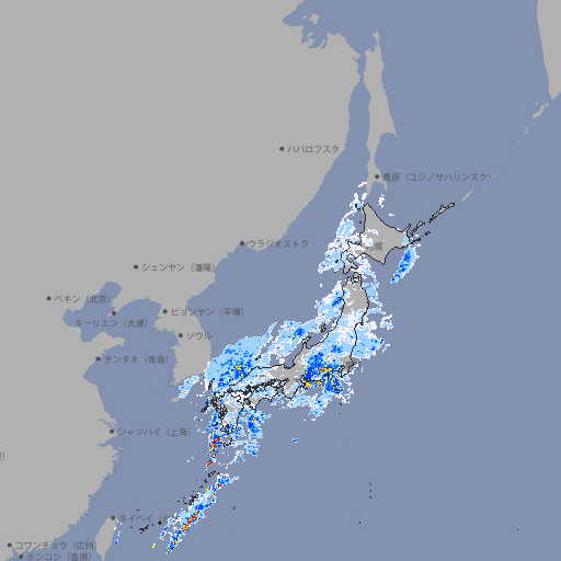 雨雲レーダー