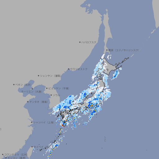 雨雲レーダー
