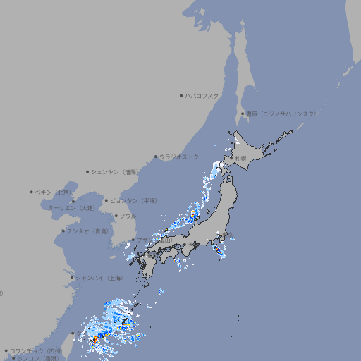 雨雲レーダー