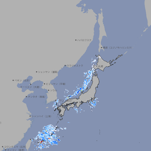 雨雲レーダー