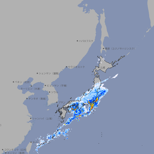 雨雲レーダー