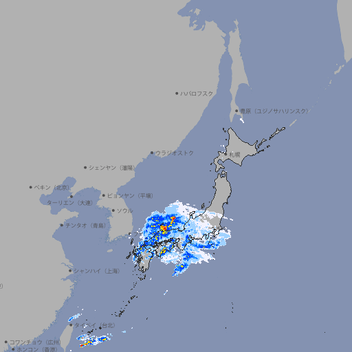 雨雲レーダー