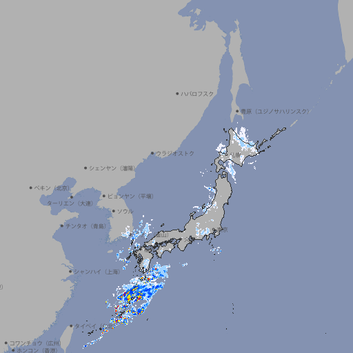 雨雲レーダー