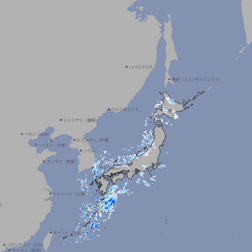雨雲レーダー
