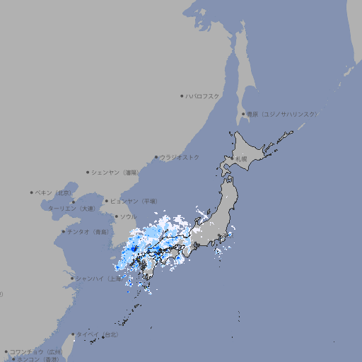 雨雲レーダー