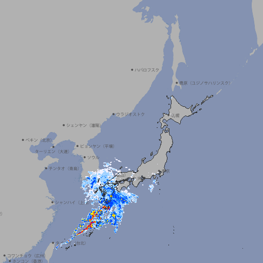 雨雲レーダー