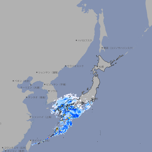 雨雲レーダー