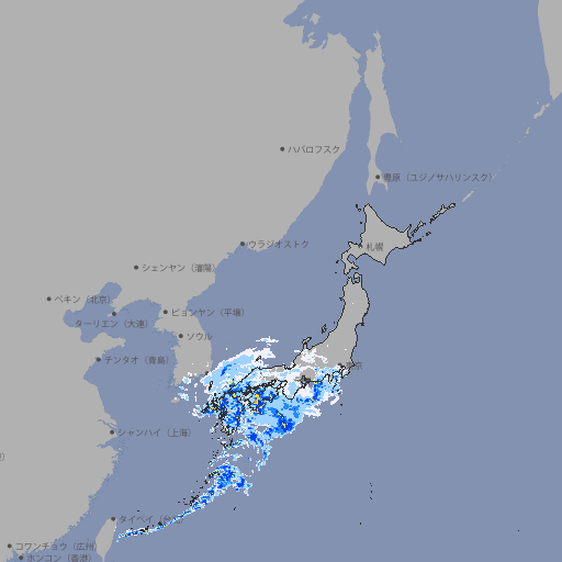 雨雲レーダー