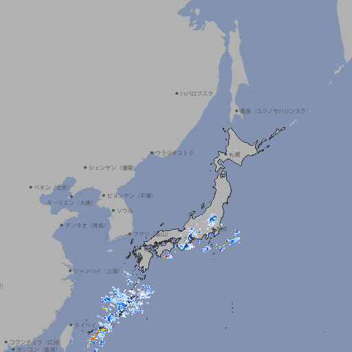 雨雲レーダー