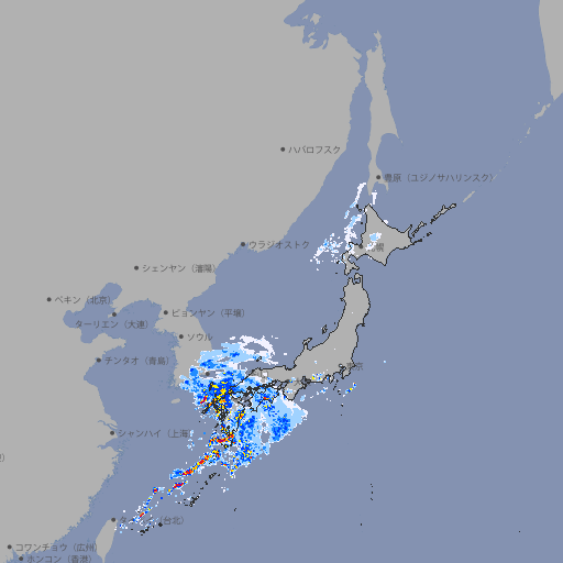 雨雲レーダー