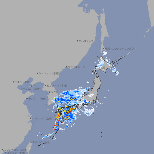雨雲レーダー