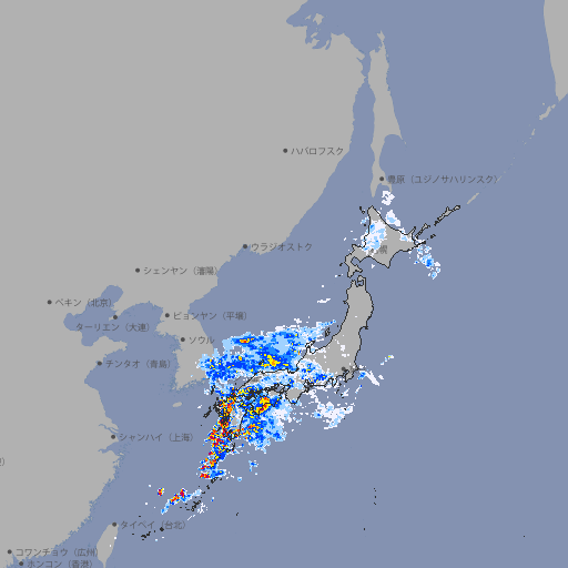 雨雲レーダー