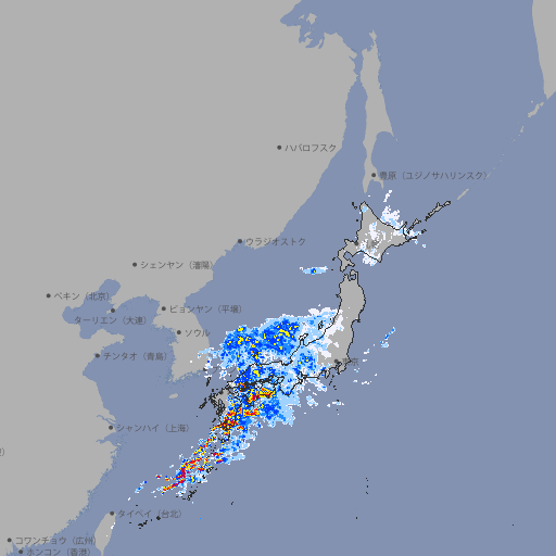 雨雲レーダー