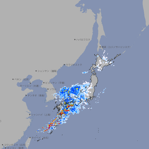 雨雲レーダー