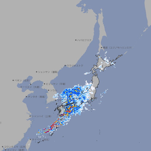 雨雲レーダー