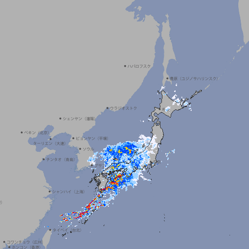 雨雲レーダー
