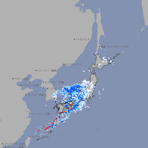 雨雲レーダー