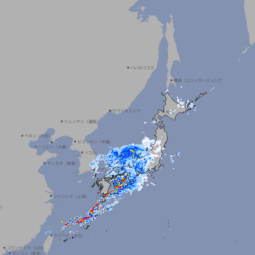 雨雲レーダー