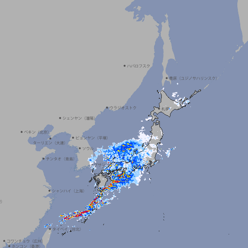 雨雲レーダー