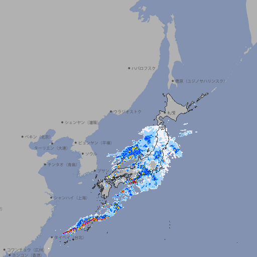 雨雲レーダー