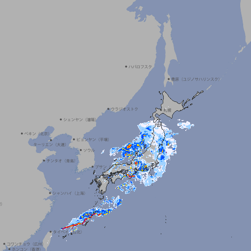 雨雲レーダー