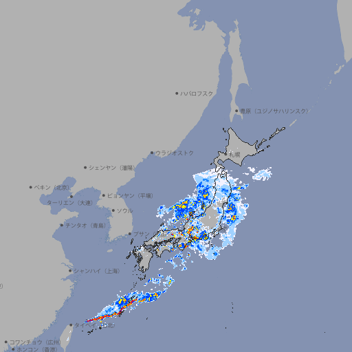 雨雲レーダー
