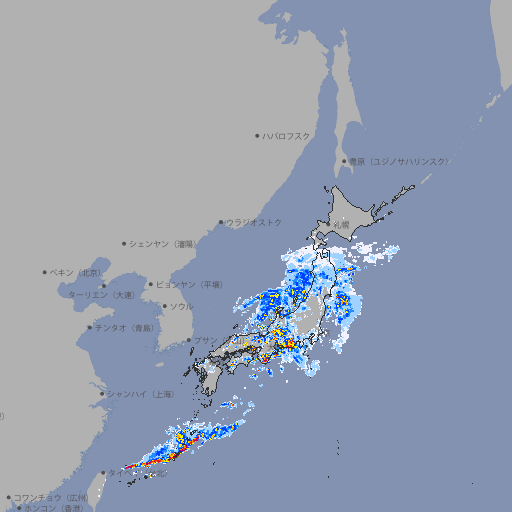 雨雲レーダー