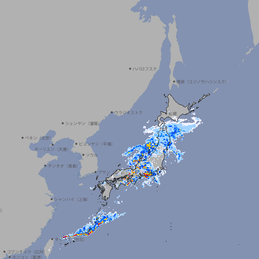 雨雲レーダー