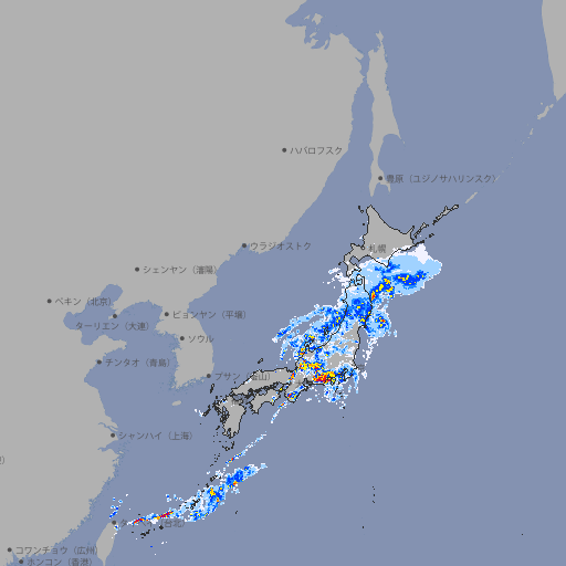 雨雲レーダー