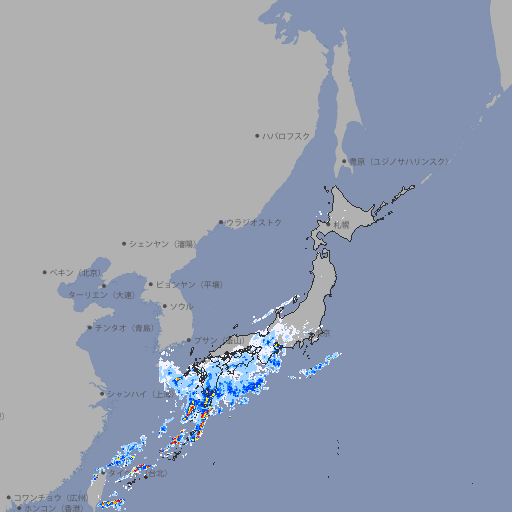 雨雲レーダー