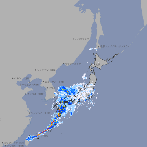 雨雲レーダー