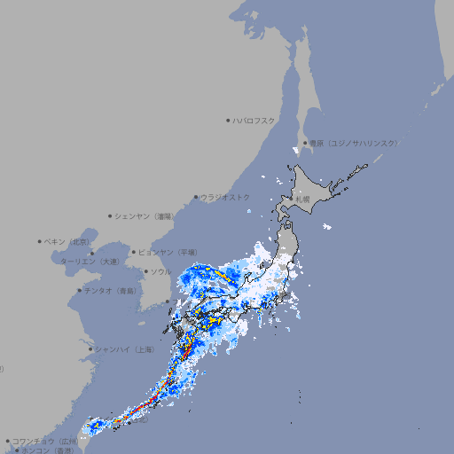 雨雲レーダー