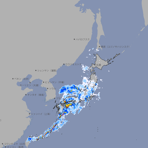 雨雲レーダー