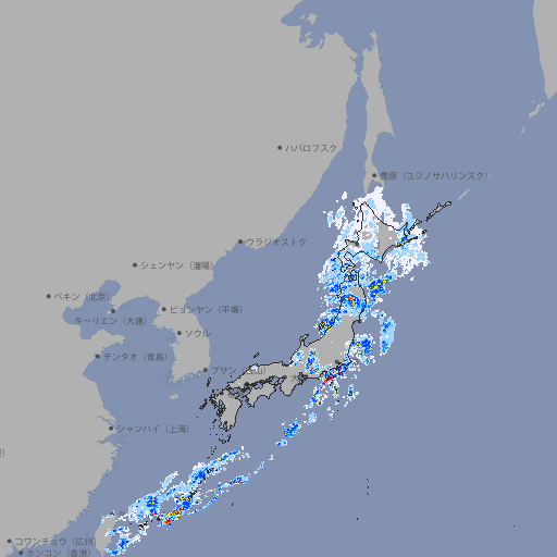 雨雲レーダー