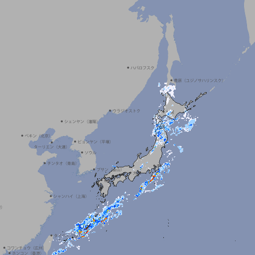 雨雲レーダー