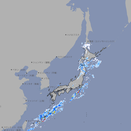 雨雲レーダー