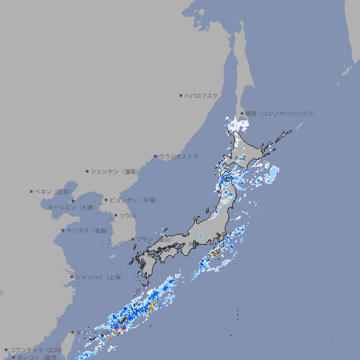 雨雲レーダー