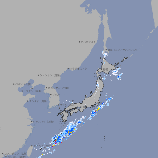 雨雲レーダー