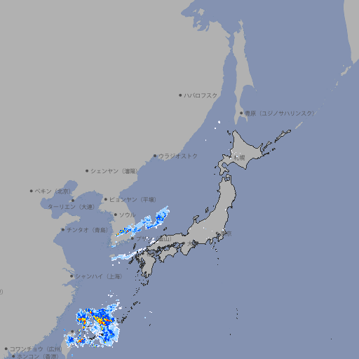雨雲レーダー