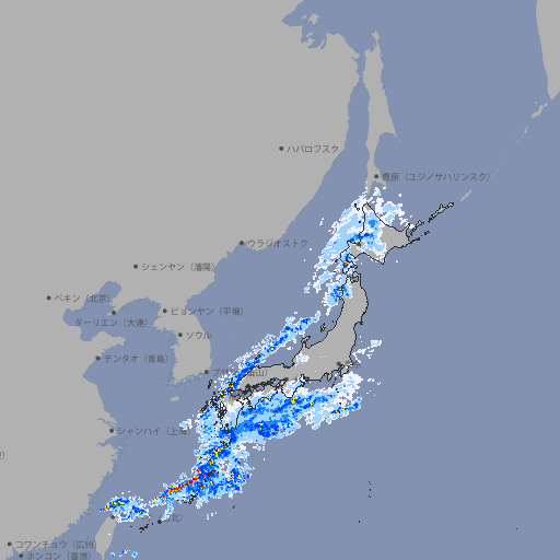 雨雲レーダー
