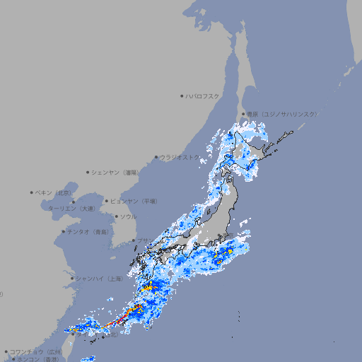 雨雲レーダー