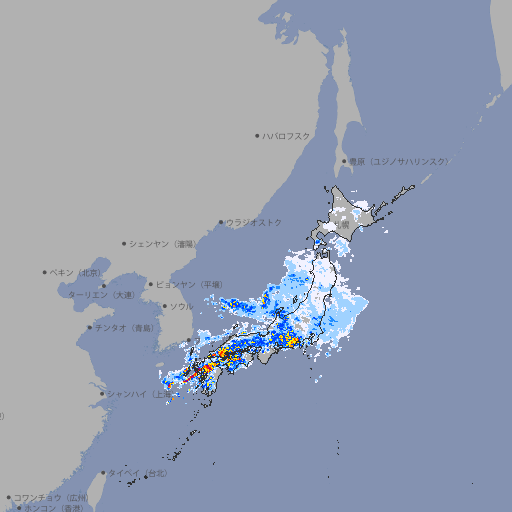 雨雲レーダー