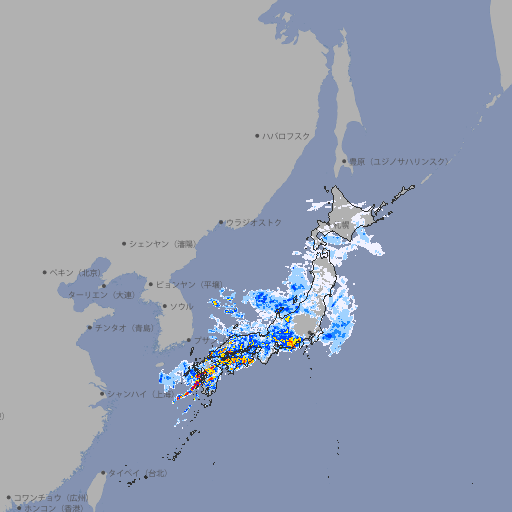 雨雲レーダー
