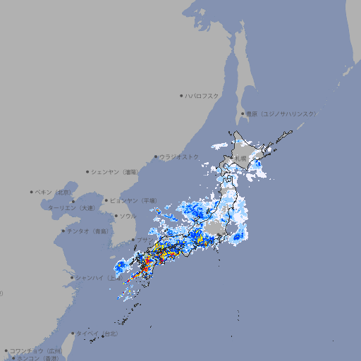 雨雲レーダー