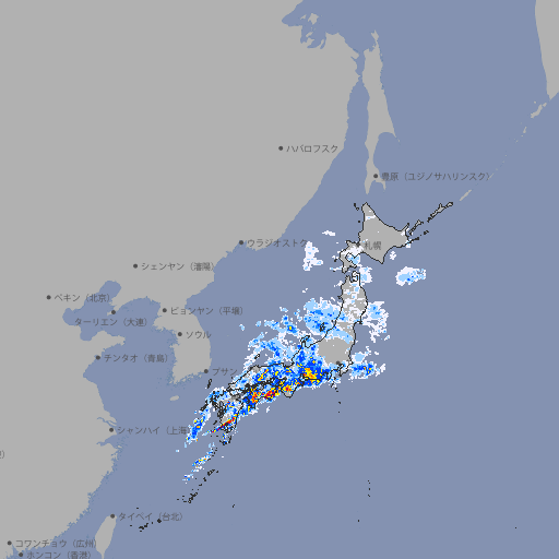 雨雲レーダー