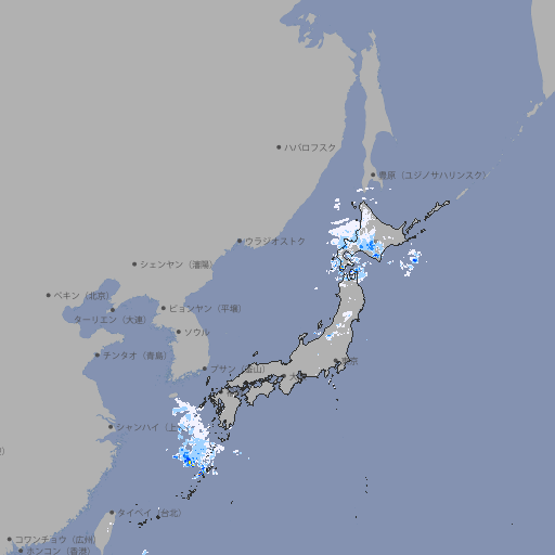 雨雲レーダー